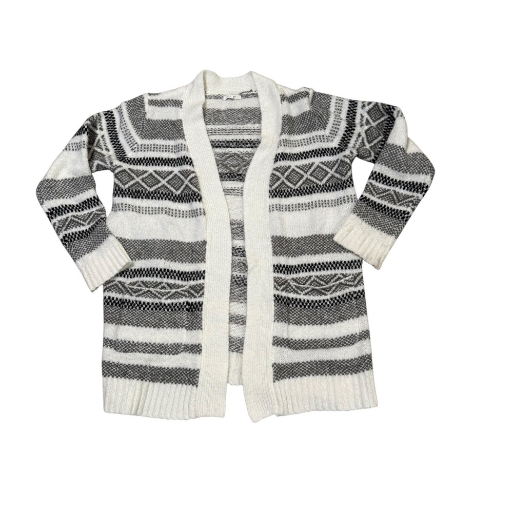 Maurice's Boho Western Tribal Open Front Sweater Size Large